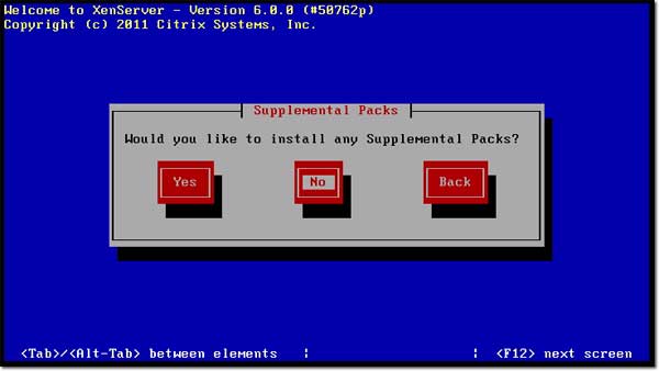 Instructions for installing XenServer 6 and XenCenter Picture 9