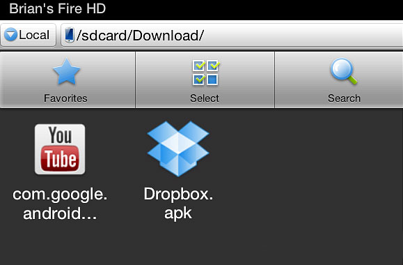 Instructions for installing YouTube on Kindle Fire HD Picture 6