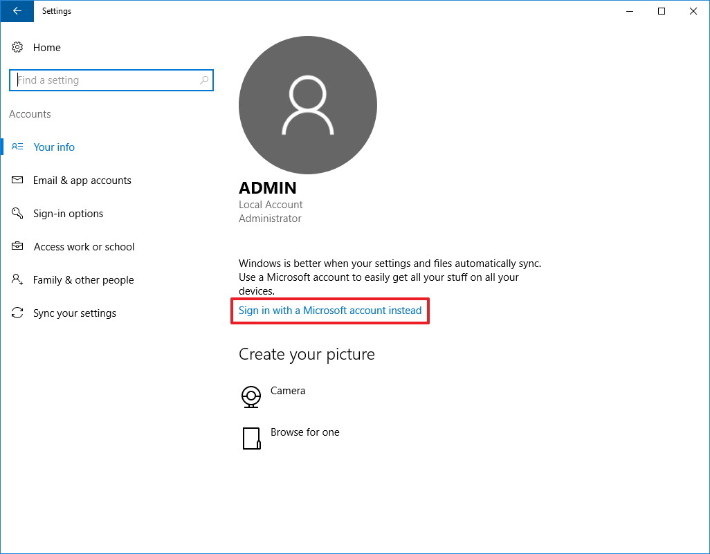 Instructions for linking Windows 10 Product key to Microsoft account Picture 2