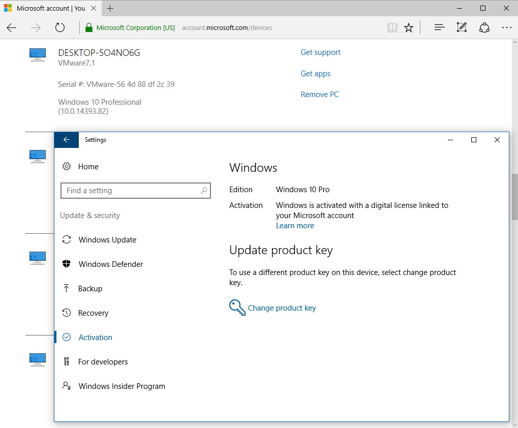 Instructions for linking Windows 10 Product key to Microsoft account Picture 7