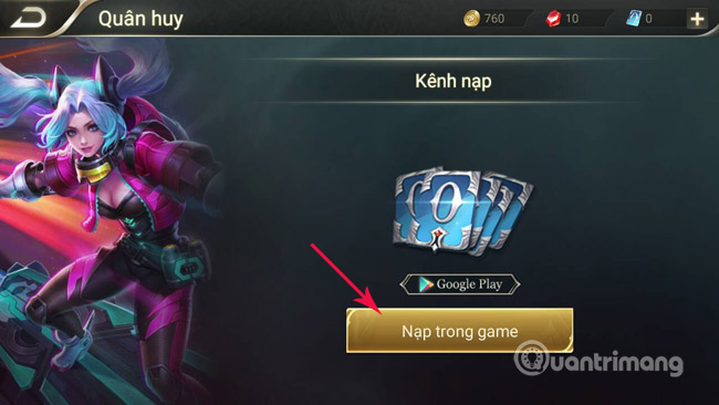 Instructions for loading Mobile Inter-Mobile cards on the phone Picture 2