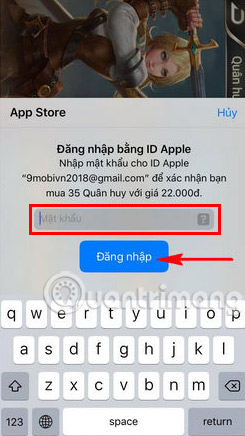 Instructions for loading Mobile Inter-Mobile cards on the phone Picture 7