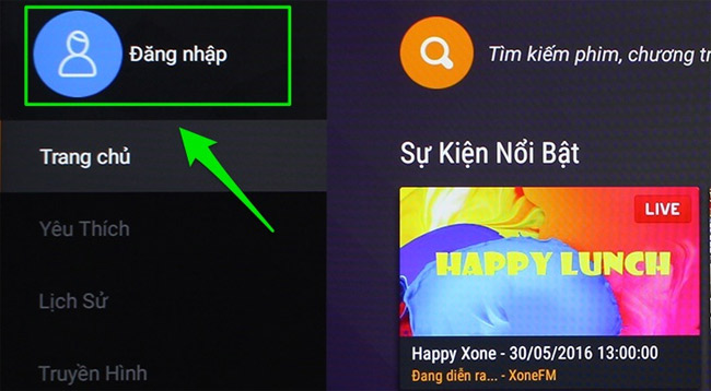 Instructions for logging into FPT Play account on Smart TV Picture 2