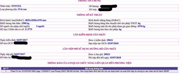 Instructions for looking up a fined vehicle Picture 5