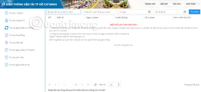 Instructions for looking up a fined vehicle Picture 6