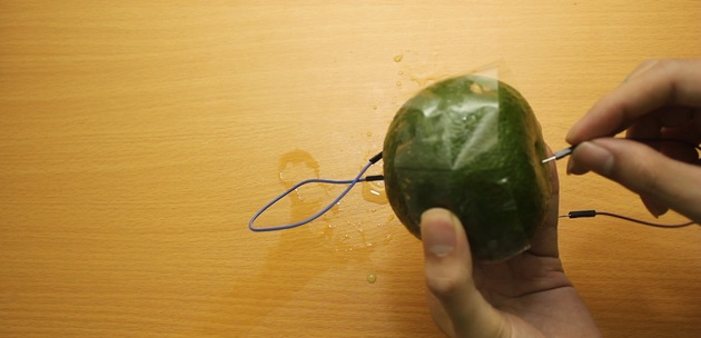 Instructions for making backup batteries from an orange, charging nearly 40% of the battery for iPhone Picture 7