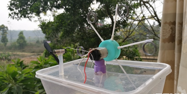 Instructions for making very simple soap bubble blowing machines, self-made less than 10 minutes Picture 12