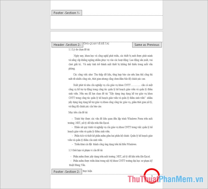Instructions for numbering pages from any page in Word quickly 2020 Picture 10