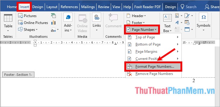 Instructions for numbering pages from any page in Word quickly 2020 Picture 6