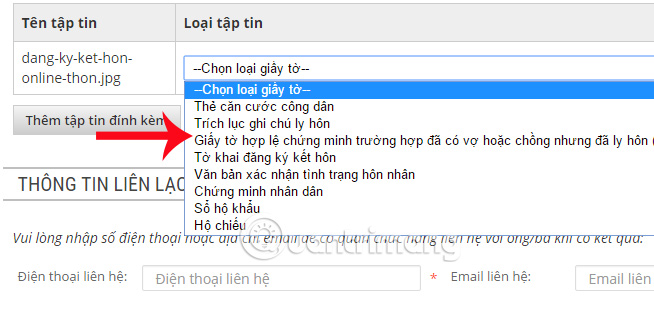 Instructions for online marriage registration Picture 8