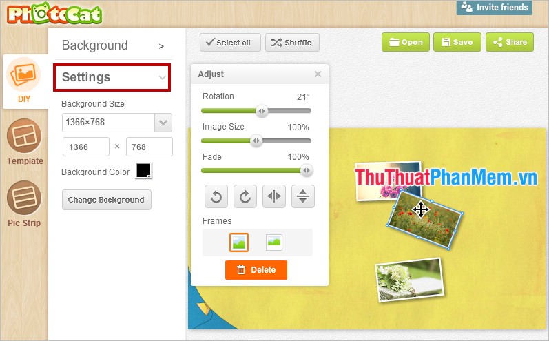 Instructions for online photo collage Picture 6