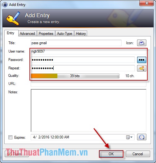Instructions for password management with KeePass Picture 11
