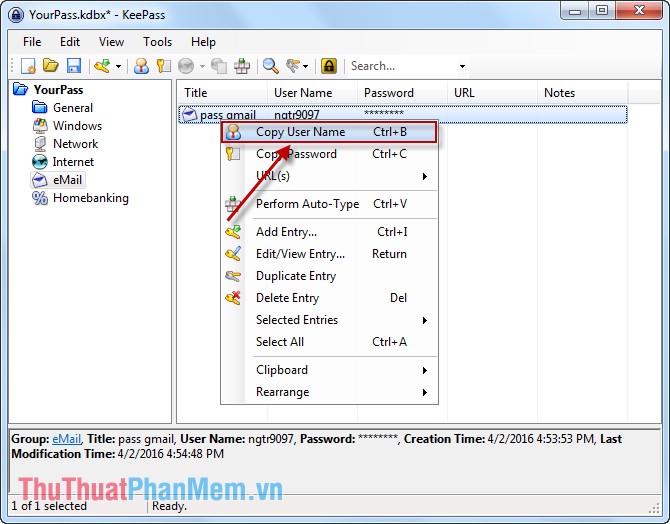 Instructions for password management with KeePass Picture 12