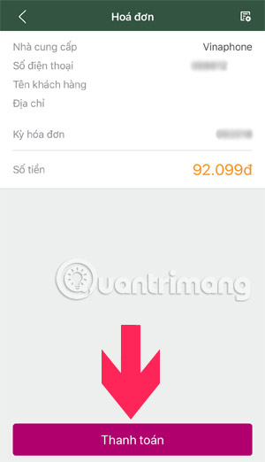 Instructions for paying postpaid mobile bills on MoMo wallet Picture 5