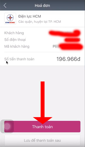 Instructions for payment of electricity by Momo wallet Picture 6