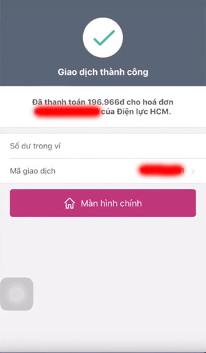 Instructions for payment of electricity by Momo wallet Picture 8