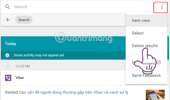 Instructions for permanently deleting Google history Picture 4