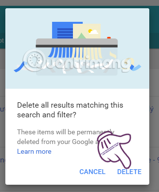 Instructions for permanently deleting Google history Picture 6