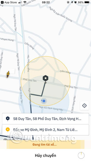 Instructions for placing a car on Be, calling motorbike on Be application Picture 7