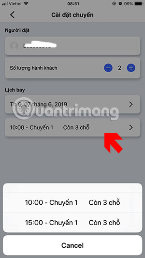 Instructions for placing helicopters on FastGo application Picture 6