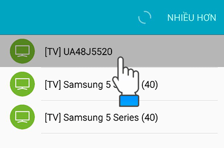 Instructions for projecting Samsung TV screens to phones Picture 5