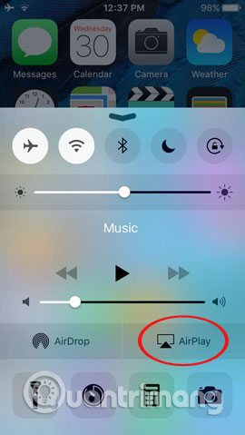 Instructions for projecting the iPhone screen on the computer Picture 5
