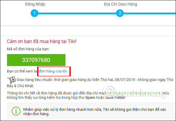 Instructions for purchasing and canceling orders on Tiki Picture 14