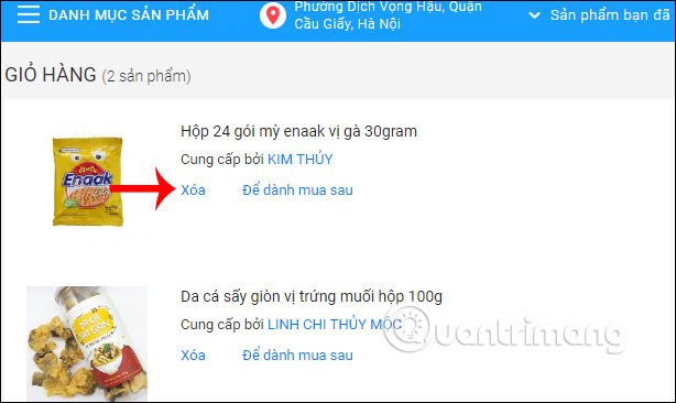 Instructions for purchasing and canceling orders on Tiki Picture 9