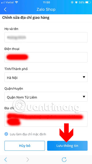 Instructions for purchasing and canceling orders on Zalo Shop Picture 9