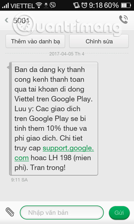 Instructions for purchasing applications on Google Play do not need a visa card Picture 6