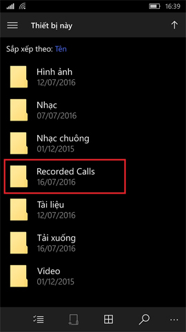 Instructions for recording calls on Windows 10 Mobile Picture 5
