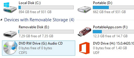 Instructions for recording CD Audio in Windows 8 Picture 7