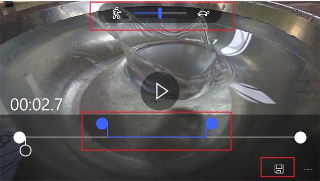 Instructions for recording Slow Motion video on Windows 10 Mobile Picture 4