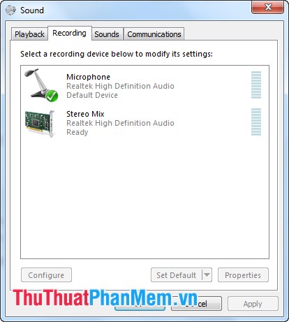 Instructions for recording using the Sound Recorder software are available on Windows 7 Picture 7