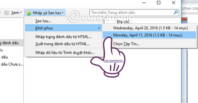 Instructions for recovering bookmarks have been deleted on Chrome and Firefox Picture 9