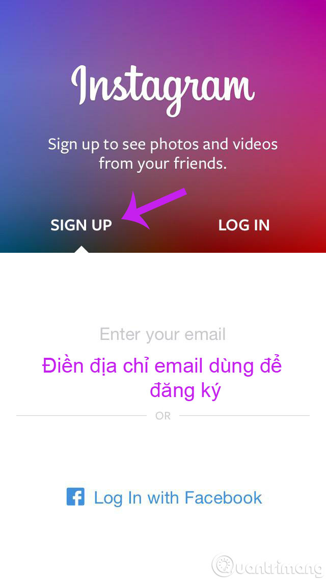 Instructions for registering an Instagram account on your phone Picture 1