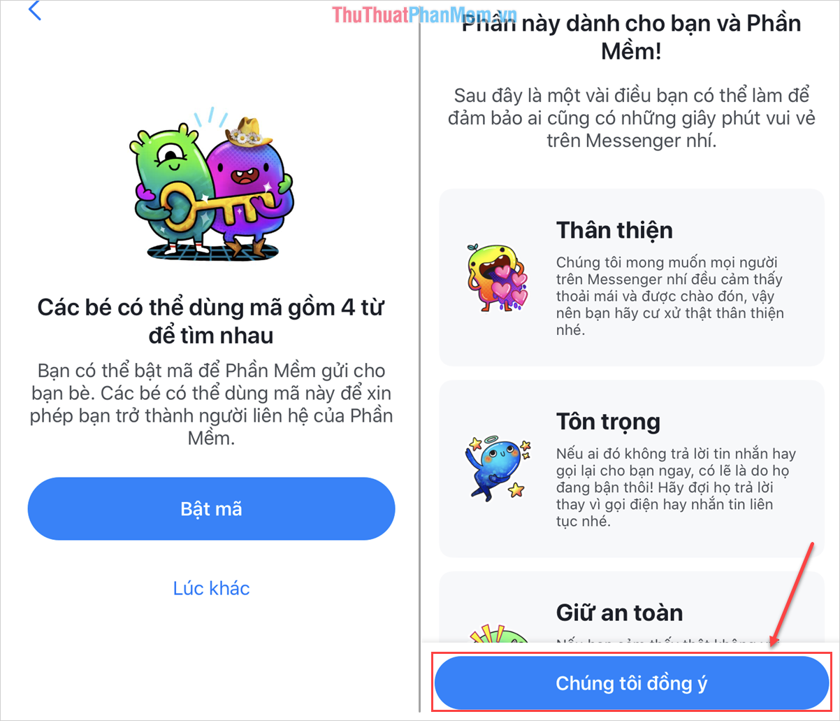images 1 of Instructions for registering and using Facebook Messenger Kids