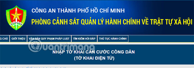 Instructions for registering as an online citizen identity at home Picture 1