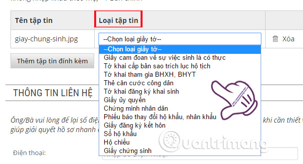 Picture 6 of Instructions for registering birth certificates online