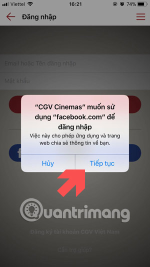 Instructions for registering CGV Cinemas account Picture 6