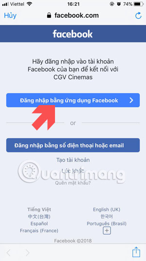 Instructions for registering CGV Cinemas account Picture 7