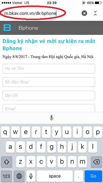 Picture 2 of Instructions for registering for the invitation to attend the Bphone launch event 2