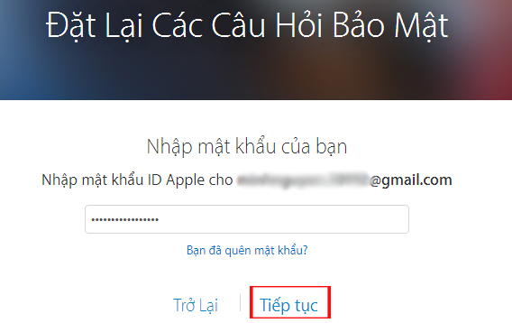 Instructions for resetting Apple ID security questions Picture 4