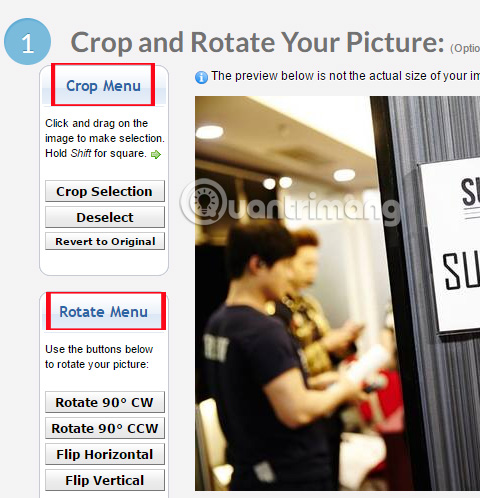 Instructions for resizing photos with Pic Resize online Picture 3