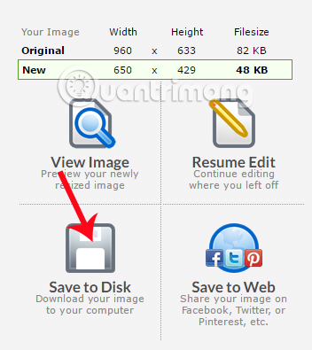 Instructions for resizing photos with Pic Resize online Picture 8
