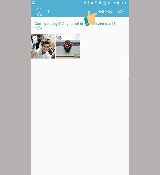 Instructions for restoring deleted photos on Samsung phones Picture 4
