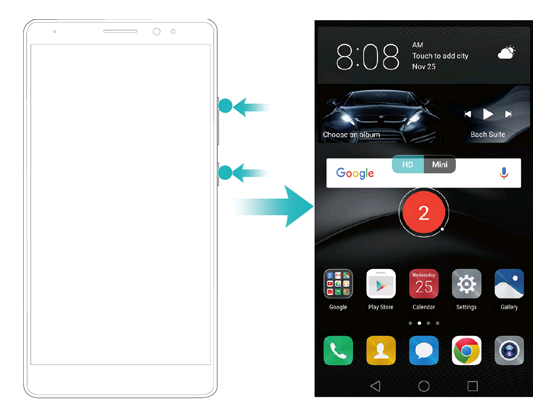 Instructions for rotating Huawei screen in three different ways Picture 2