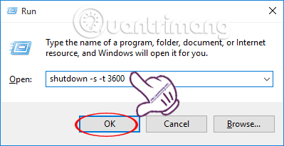 Instructions for scheduling a Windows 10 computer shutdown Picture 10