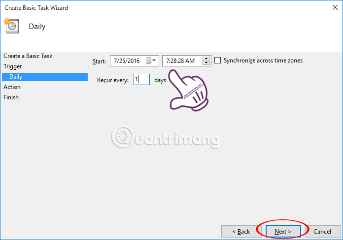 Instructions for scheduling a Windows 10 computer shutdown Picture 5