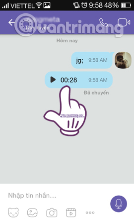 Instructions for sending audio messages on Viber Picture 9